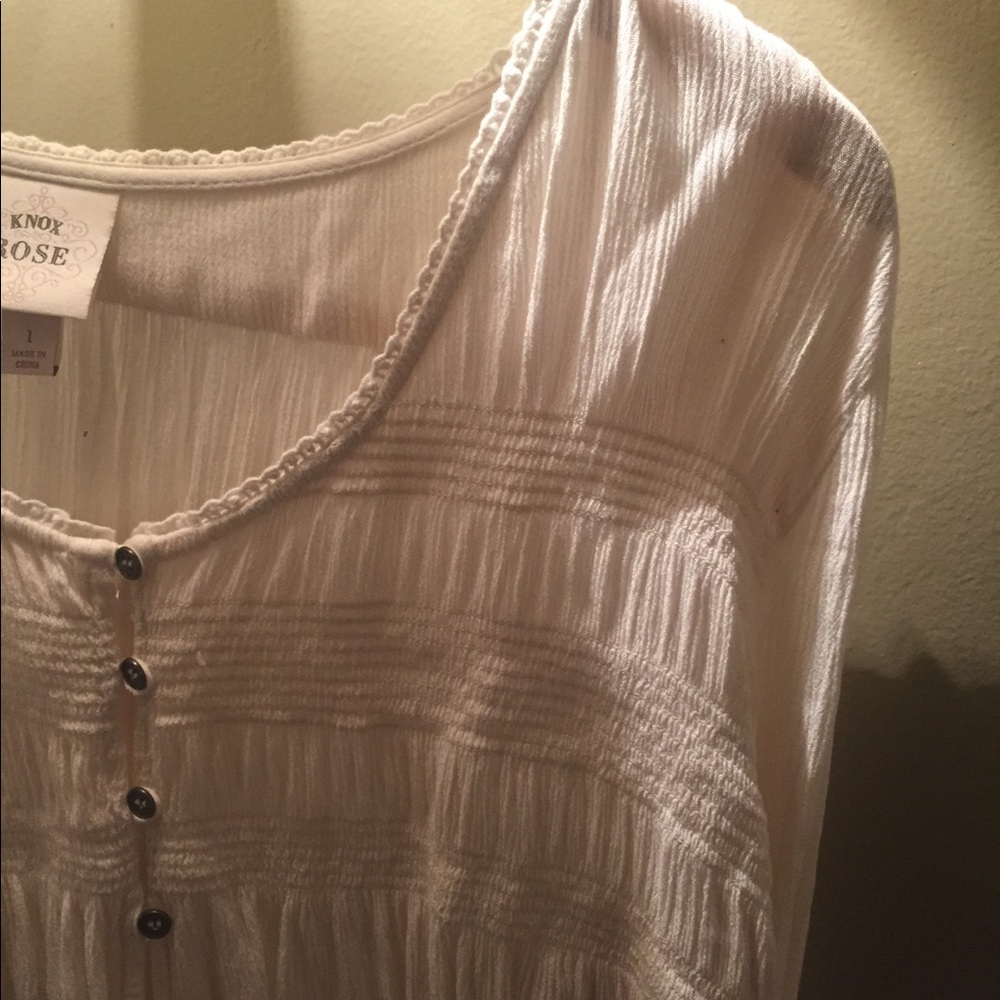 Knox Rose // cream blouse
